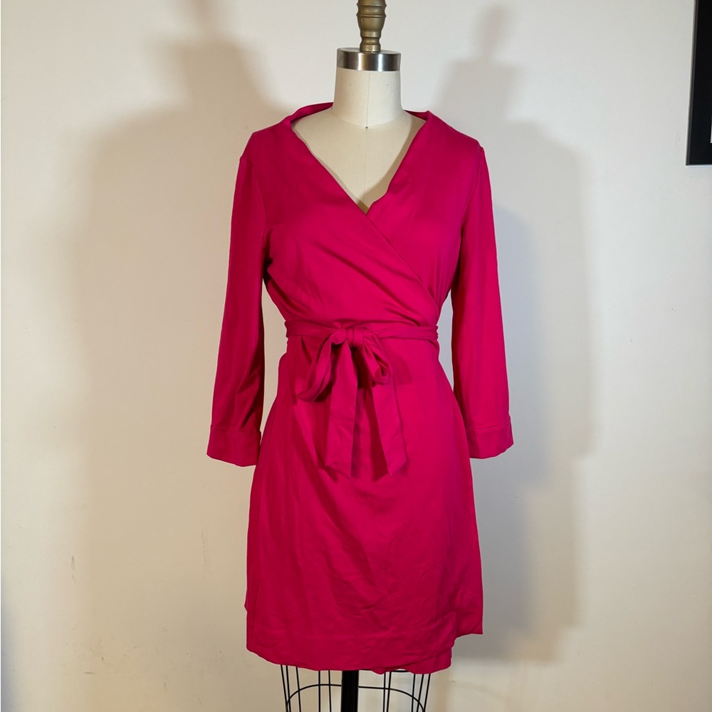 Diane Von Furstenberg fuchsia Wrap Dress